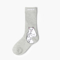 Cartoon Katze Design Baumwolle süße Feste Farbe Lustige Frau Custom Großhandel Unisex Happy Socken